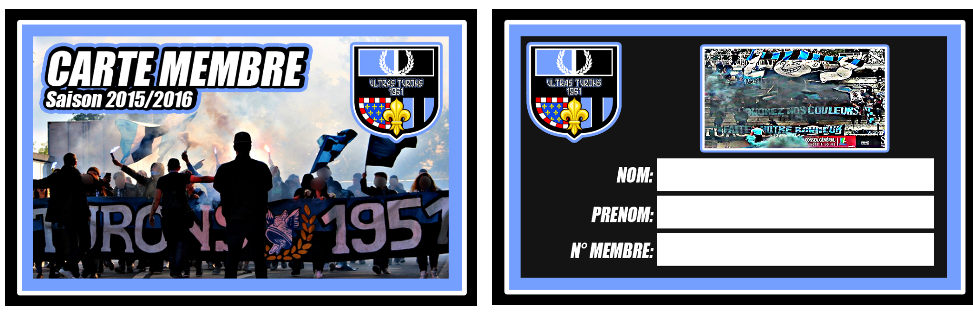 carte de membre Saison 2015/16
